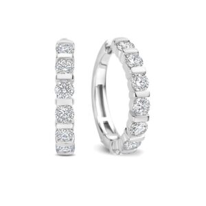 Contrast Tennis Hoops Silver 25mm