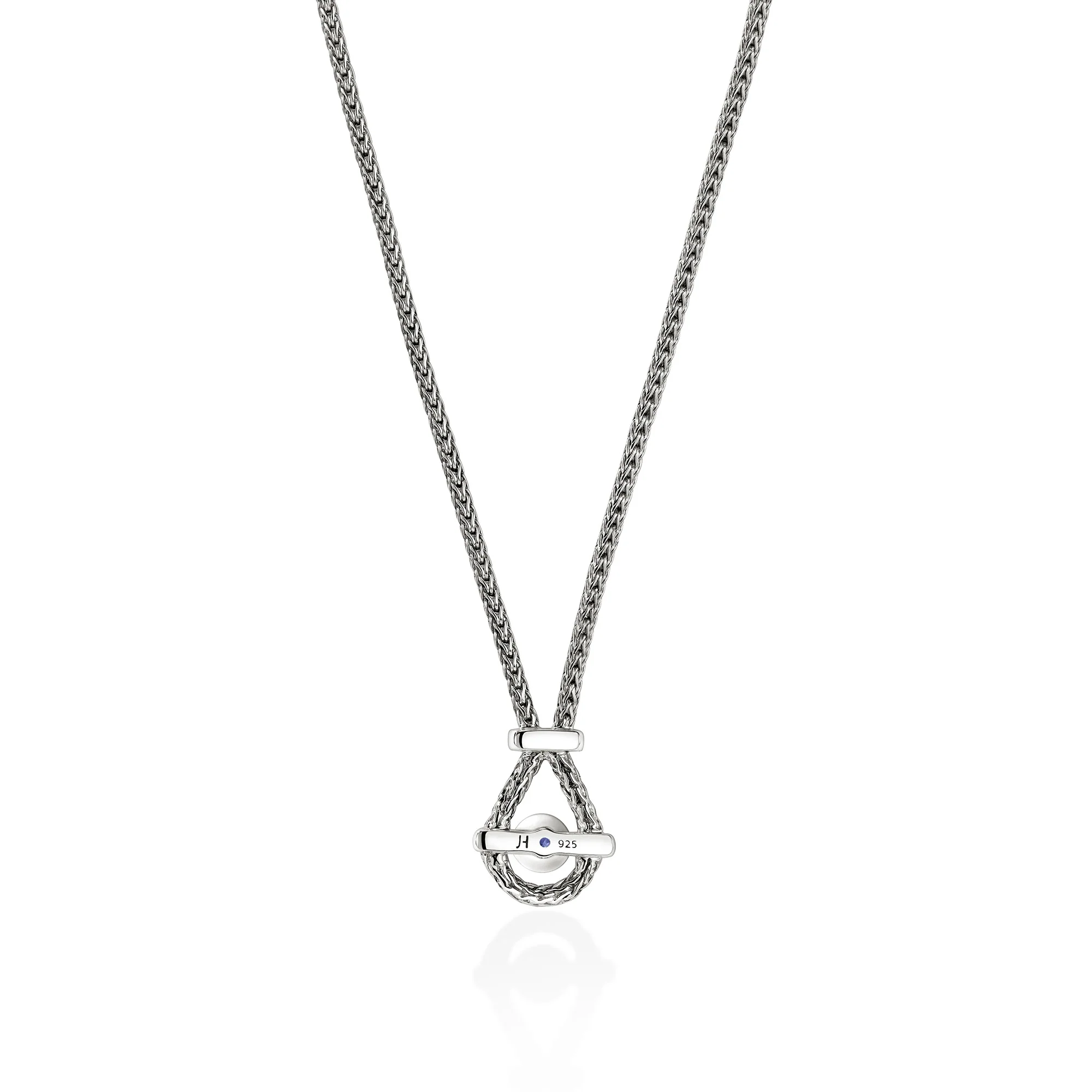 Icon Necklace, Sterling Silver, Tanzanite, Diamonds, 1.8MM - Image 2