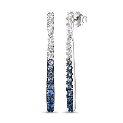 Le Vian Ombre® Denim Ombré® Sapphire Earrings in 14K Vanilla Gold®
