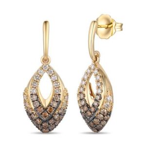 Le Vian Ombre® Chocolate Ombré® Diamond Earrings in 14K Honey Gold™