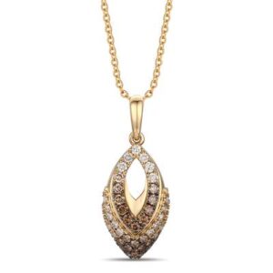 Le Vian Ombre® Chocolate Ombré® Diamond Pendant in 14K Honey Gold™