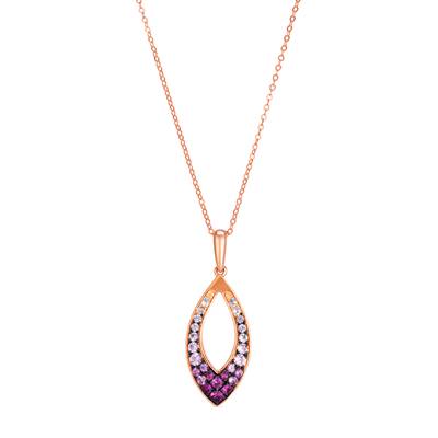 Le Vian Ombre® Strawberry Ombré® Sapphire Pendant in 14K Strawberry Gold®