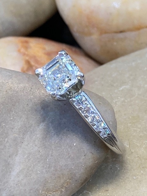 115-17926 Asscher Cut Engagement Ring - Image 3
