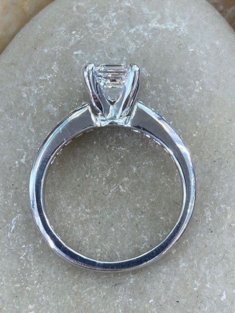 115-17926 Asscher Cut Engagement Ring - Image 4