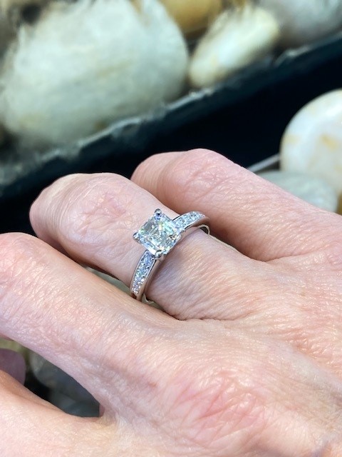 115-17926 Asscher Cut Engagement Ring - Image 6