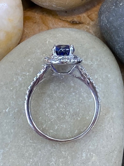 116-15191 Simon G. Sapphire & Diamond Ring - Image 5