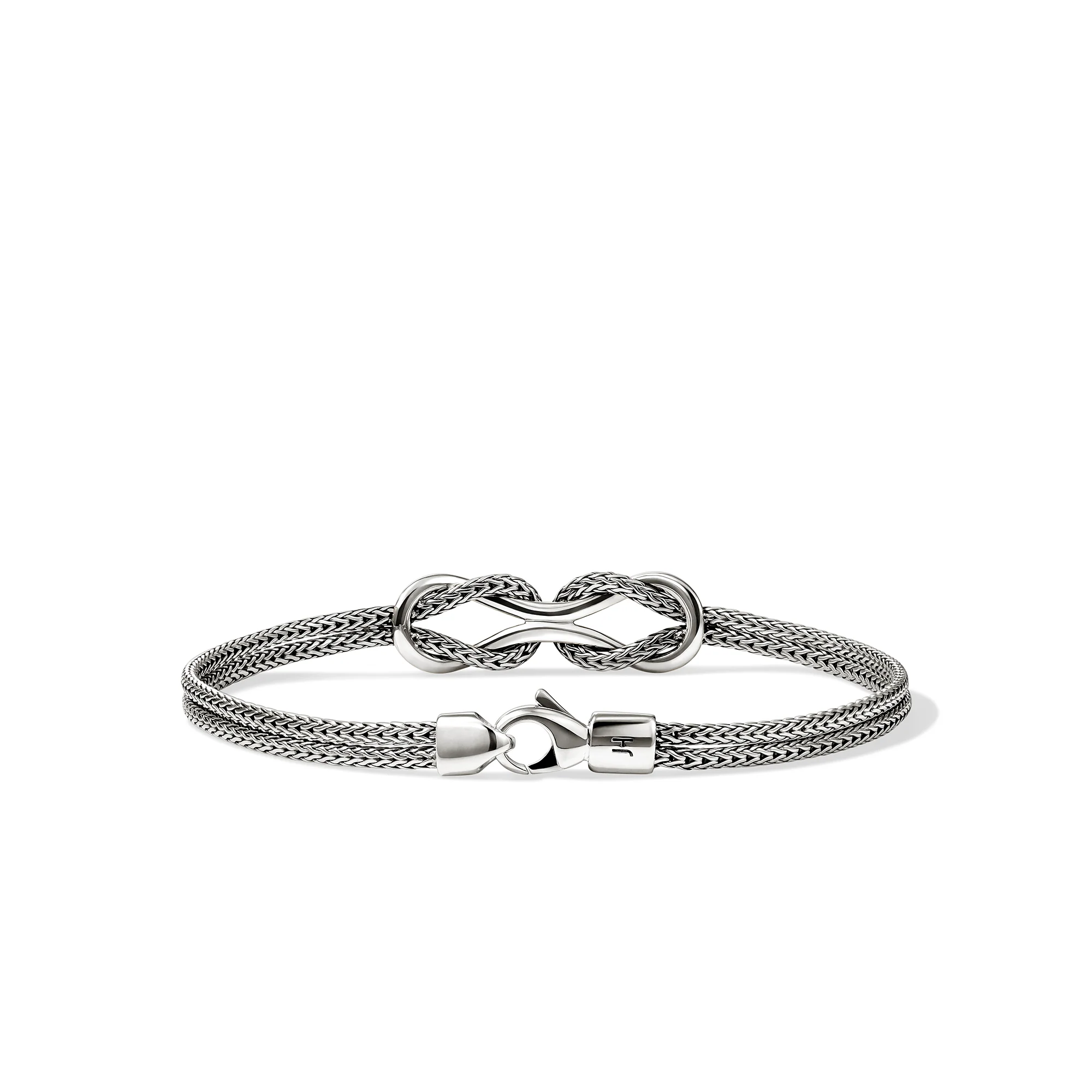 Infinite Love Knot Bracelet, Sterling Silver, 3.6MM (size medium) - Image 2