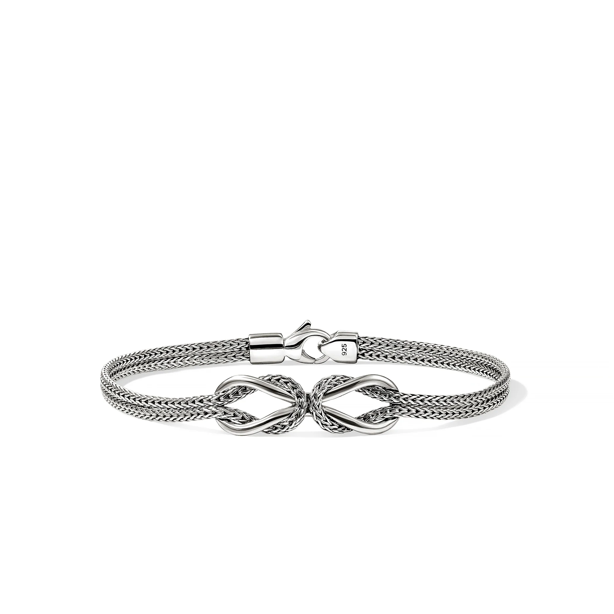 Infinite Love Knot Bracelet, Sterling Silver, 3.6MM (size medium)