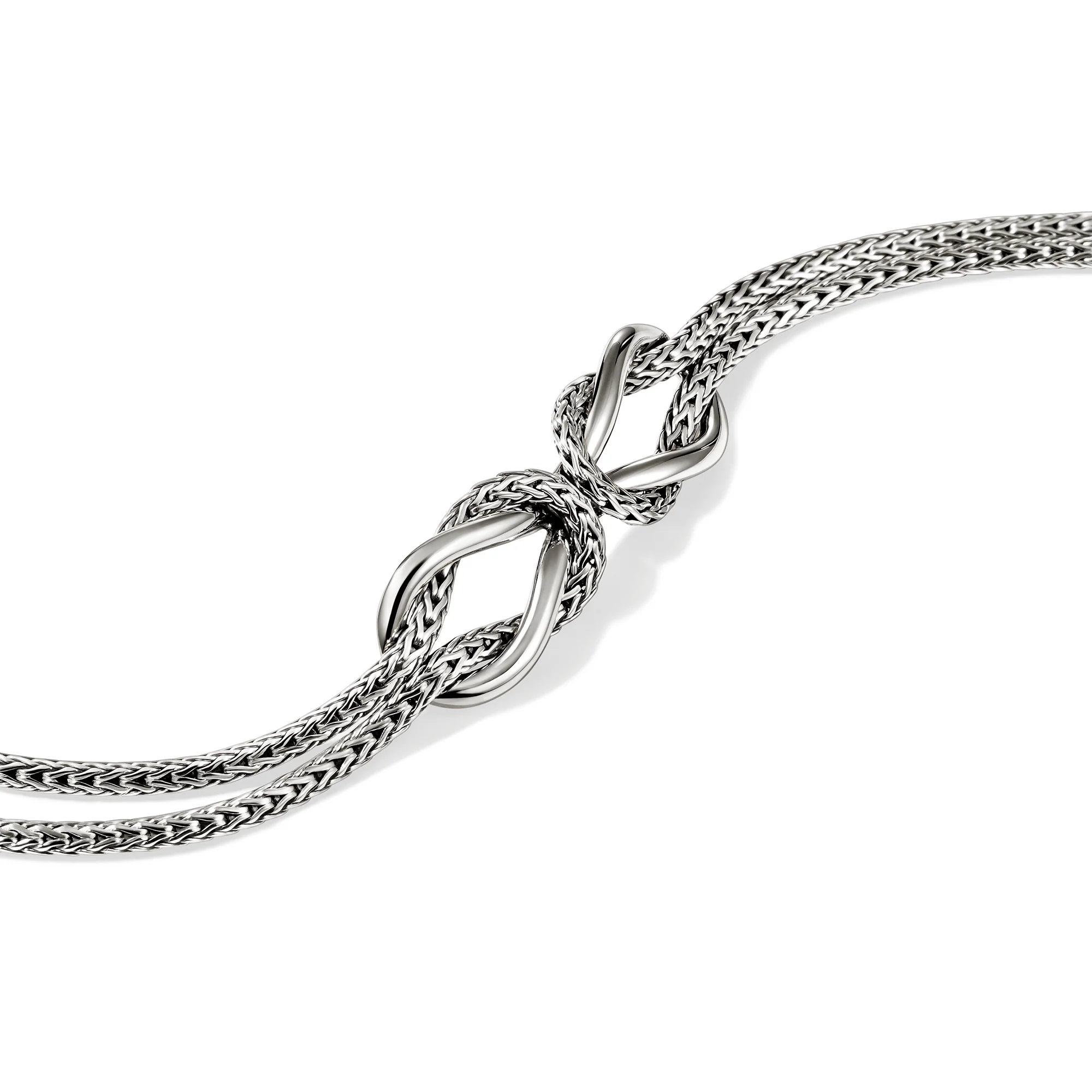 Infinite Love Knot Bracelet, Sterling Silver, 3.6MM (size medium) - Image 3