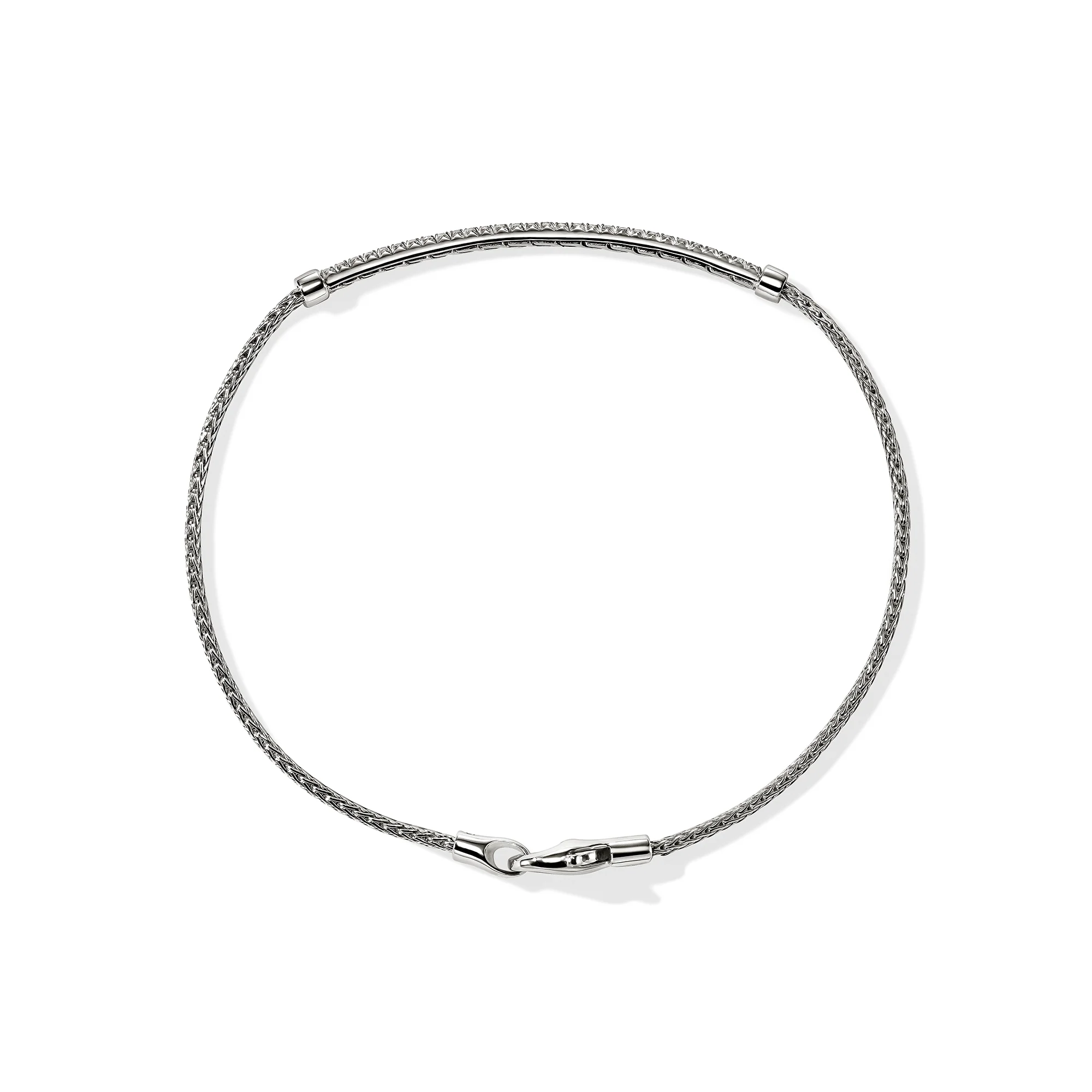 JH Essential Pavé Bracelet, Sterling Silver, Diamonds, 1.8MM - Image 5
