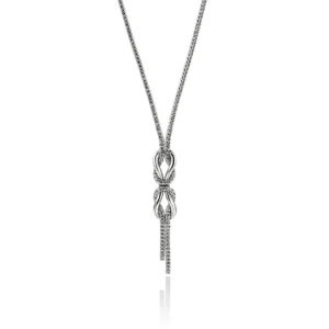 Infinite Love Knot Necklace, Sterling Silver, 1.8MM
