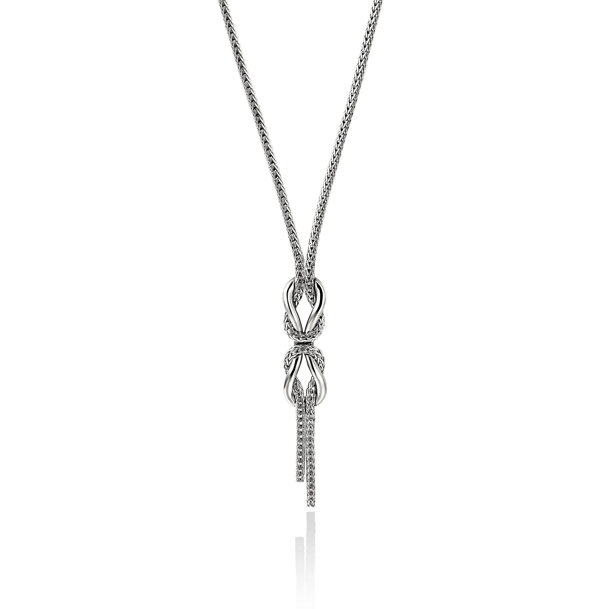 Infinite Love Knot Necklace, Sterling Silver, 1.8MM